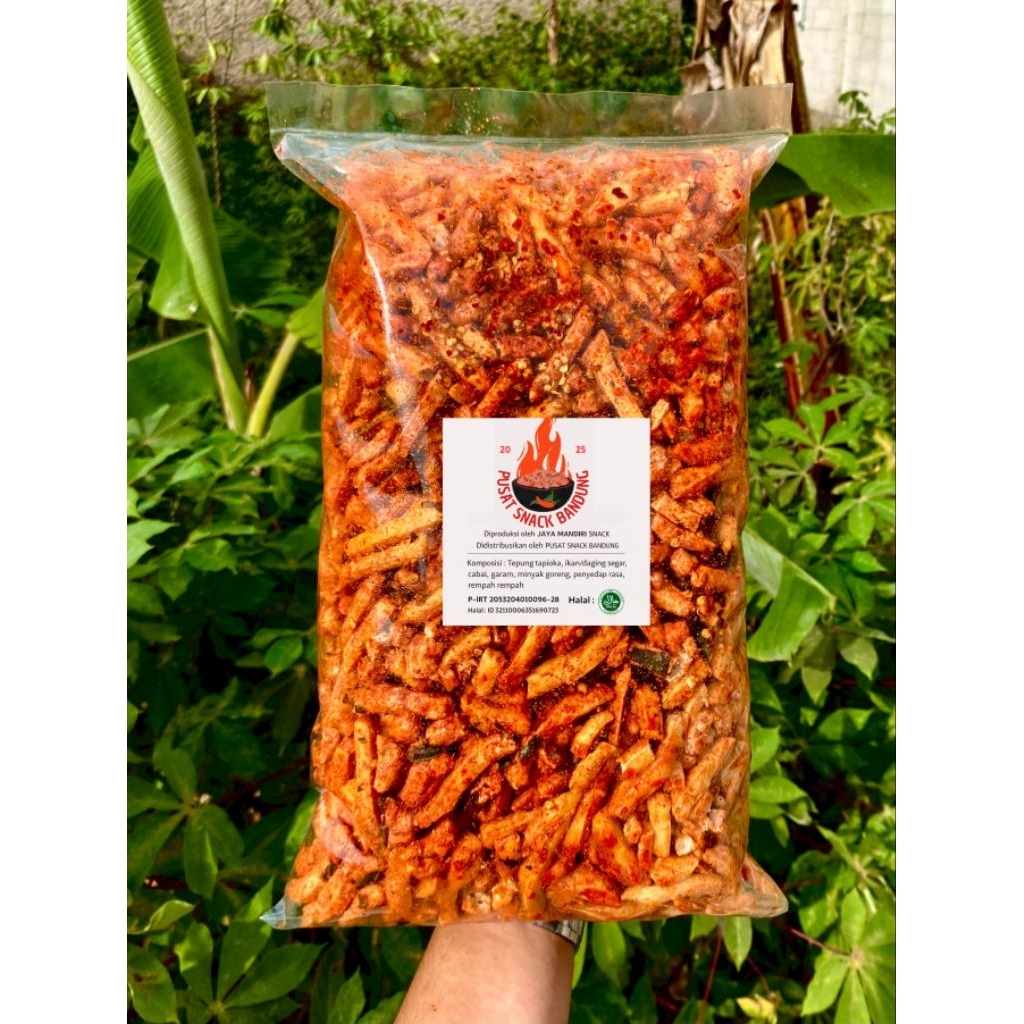 KERIPIK BASRENG STIK PEDAS DAUN JERUK MURAH "" BASRENG ORI DAUN JERUK "" BASRENG MIXS PEDAS DAUN JER