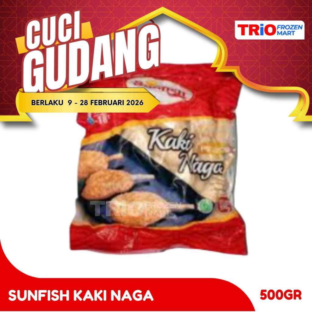 Sunfish Kaki Naga 500gr-Olahan Ikan