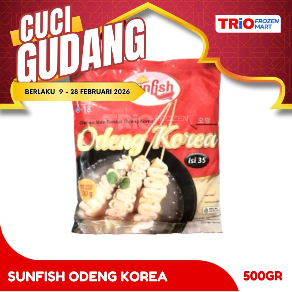 Sunfish Odeng Korea / Fish Cake 500gr