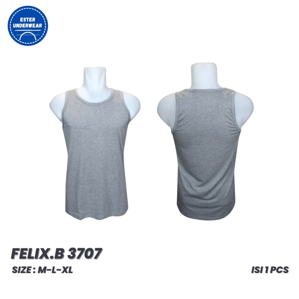 Felix.B Kaos Singlet Pria Bamboo Spandex FB 3707 Isi 1 Pcs