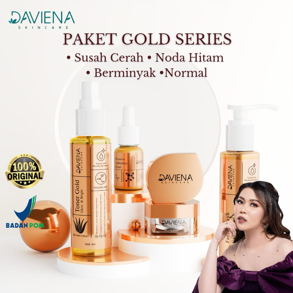 DAVIENA GOLD 1 PAKET LENGKAP | DAVIENA SKINCARE