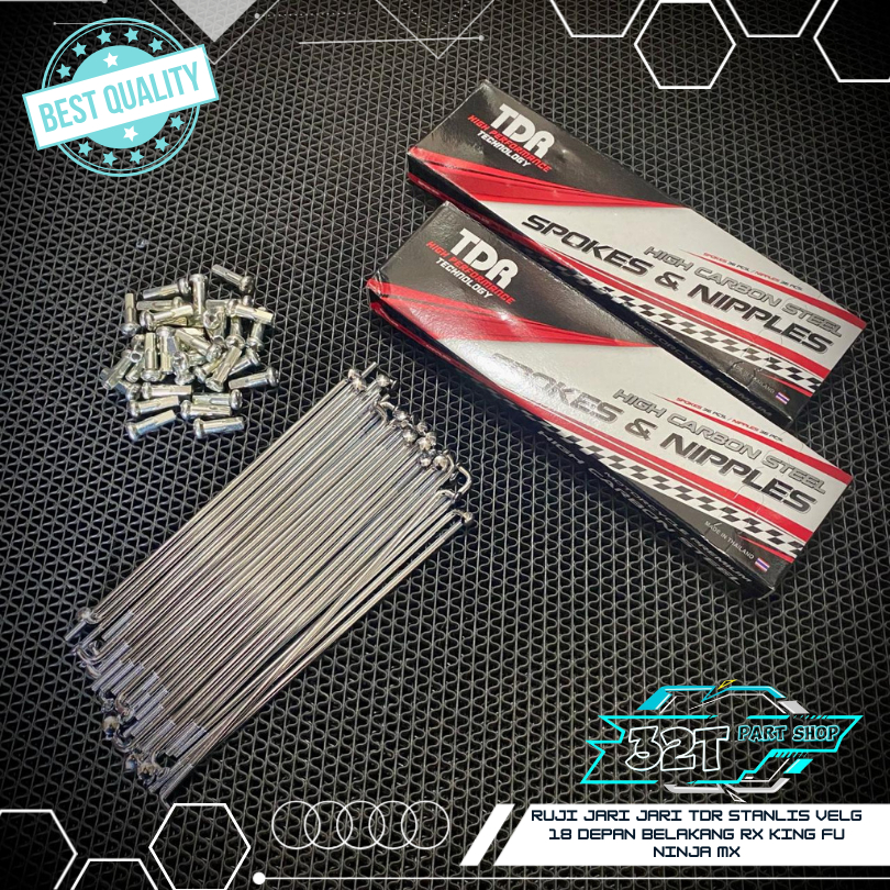 RUJI JARI JARI TDR STANLIS VELG 18 DEPAN BELAKANG RX KING FU NINJA MX