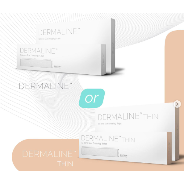 Dermaline Perawatan Keloid – Silicone Scar Sheet Clear & Thin Perawatan Tubuh dan Wajah