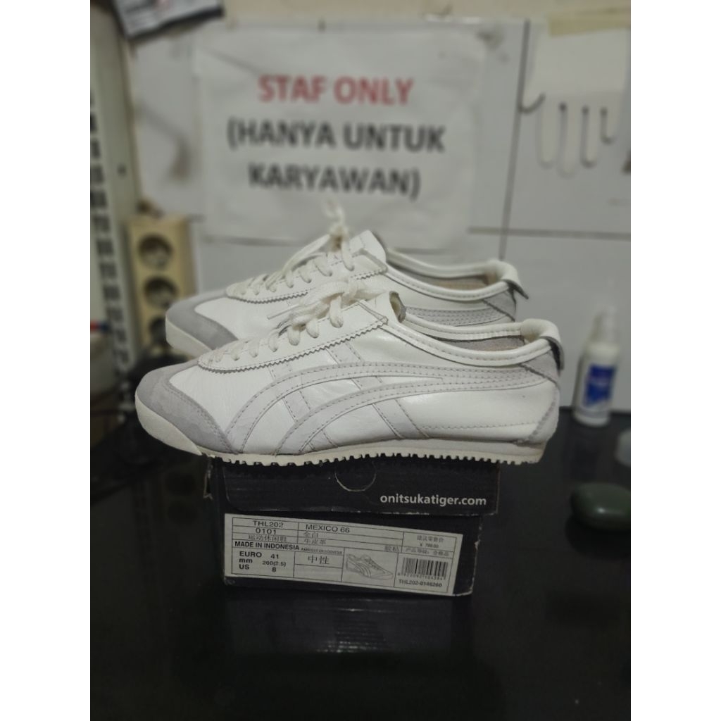 Onitsuka Tiger Mexico 66 White  41 Indonesia Used