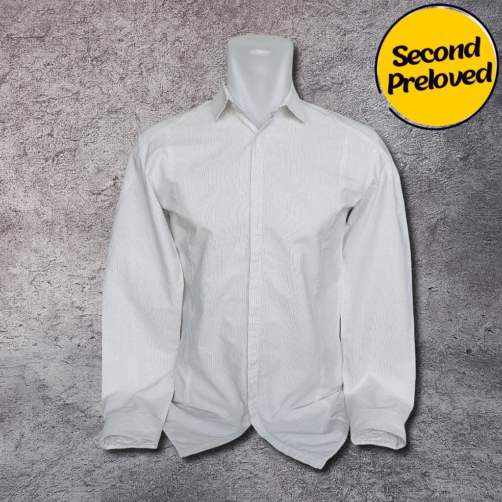 Baju Kemeja Panjang HUGO BOSS Red - Size S / Lebar Dada 49 cm - Original - Second