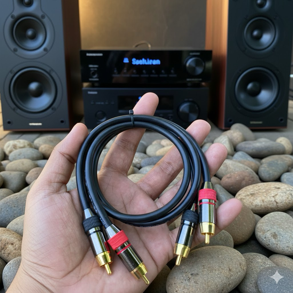 kabel audio 2 jek RCA to 2 jek RCA kabel Makita L2T-2S satu set