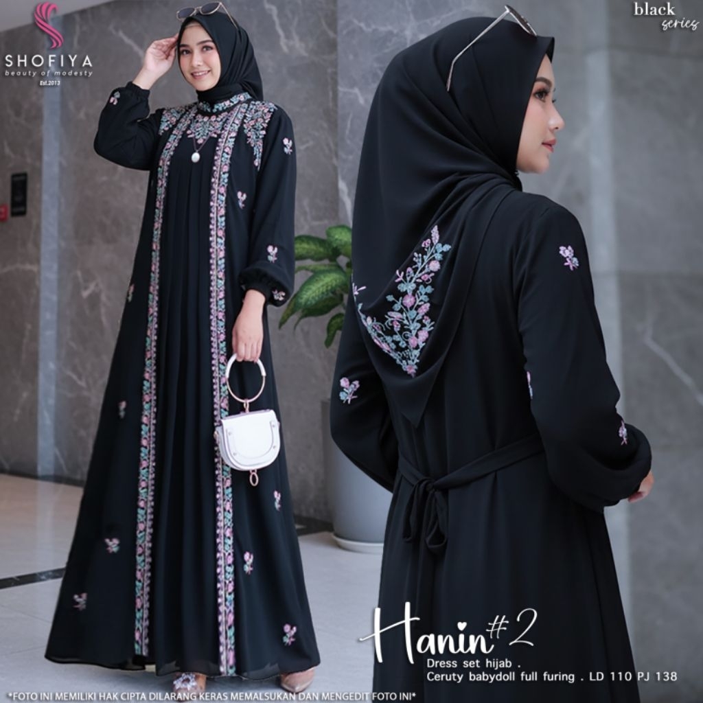 HANIN AGHNIA BY SHOFIYA DRESS BY SHOFIYA HIJAB