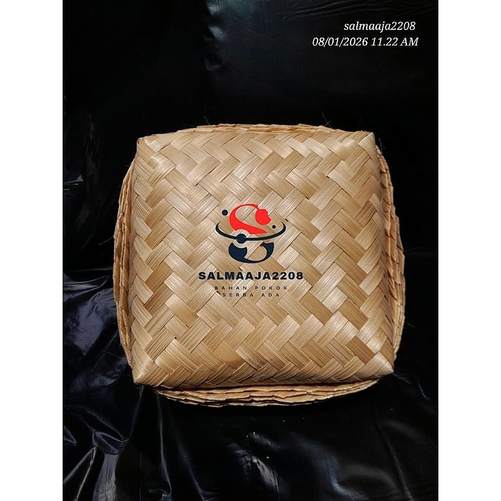 BESEK BAMBU 18x18 22x22 24x24 PIPITI MURAH KOTAK SOUVERNIR KOTAK NASI HAMPERS