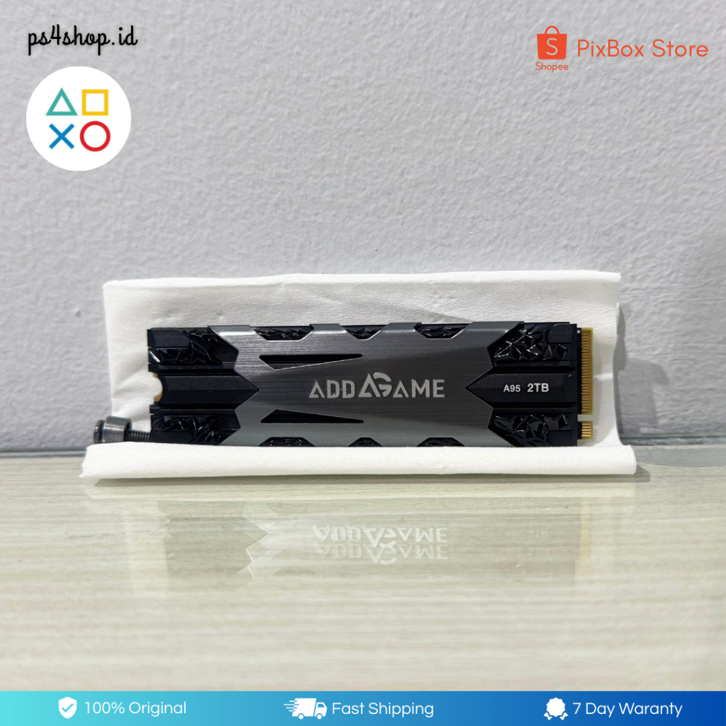 SSD Addlink Addgame A95 2TB Heatsink Untuk PS5 | SSD Gaming M.2 GEN 4 Original Murah Second