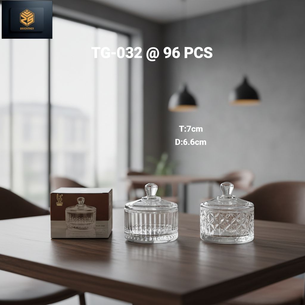 Toples Kaca Kristal mini TG032/ candy jar crystal / souvenir pernikahan / Hampers