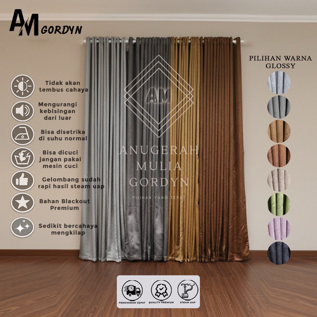 GORDEN BLACKOUT GLOSSY MENGKILAP IMPORT GORDEN GLOSSY MEWAH GORDEN GLOSSY ELEGANT