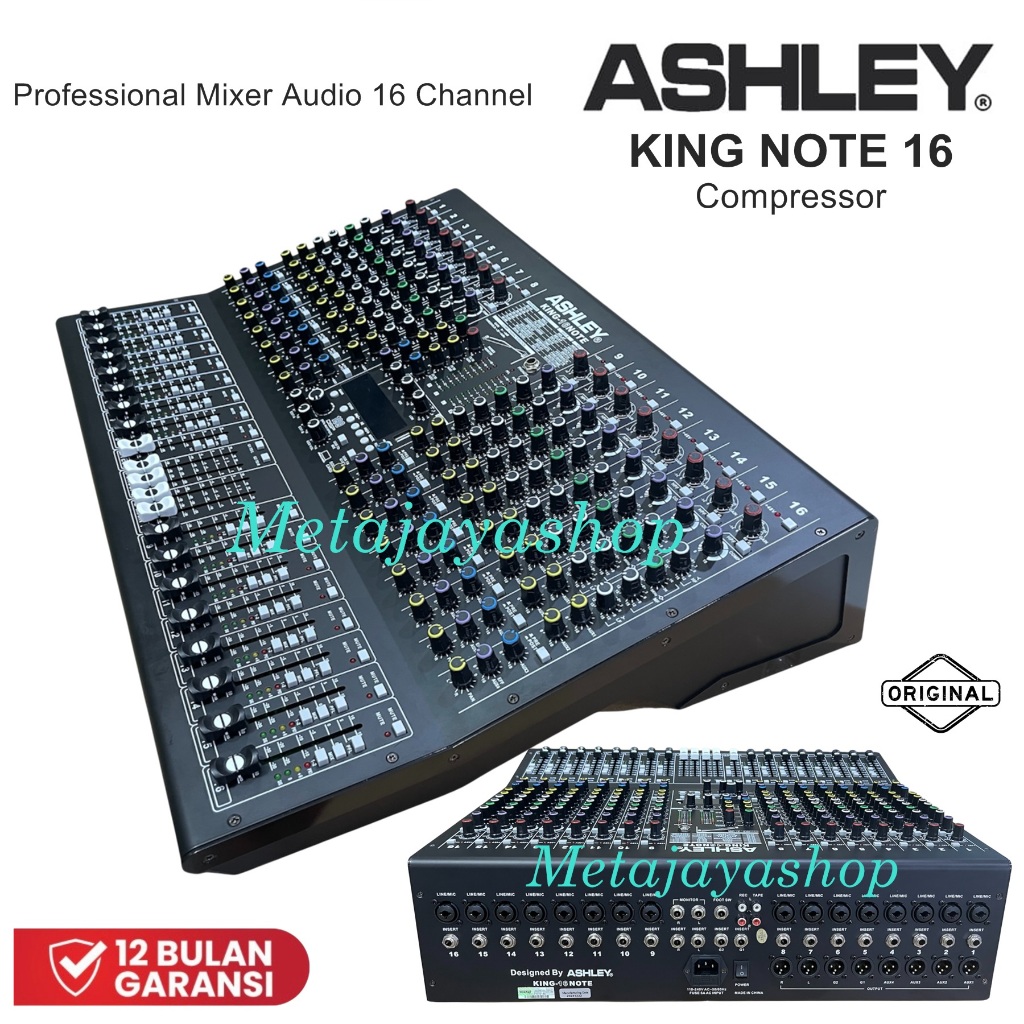 Professional Mixer Audio ASHLEY King Note 16  New Compressor King16 Note