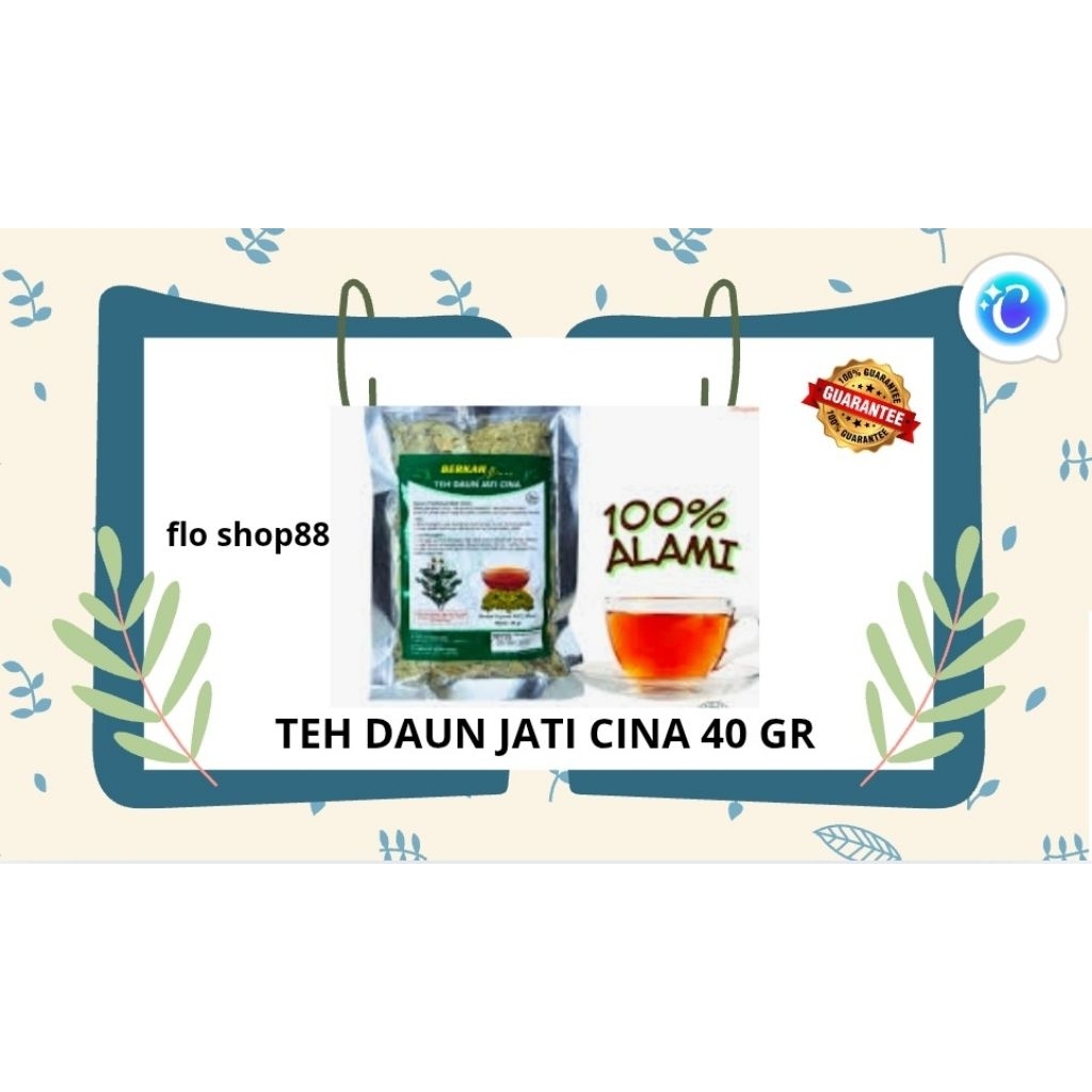 TEH DAUN JATI CINA 40 GR / TEH DAUN JATI CINA PELANGSING / TEH DAUN JATI CINA UNTUK DIET / TEH DAUN 