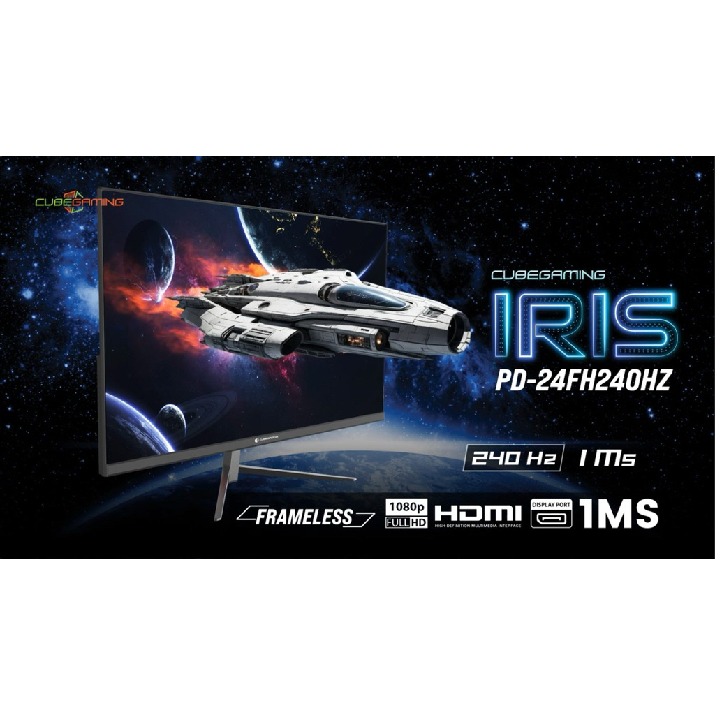 Monitor Cube Gaming IRIS 24.5 Inch / 25” FHD 240Hz 24FH240HZ