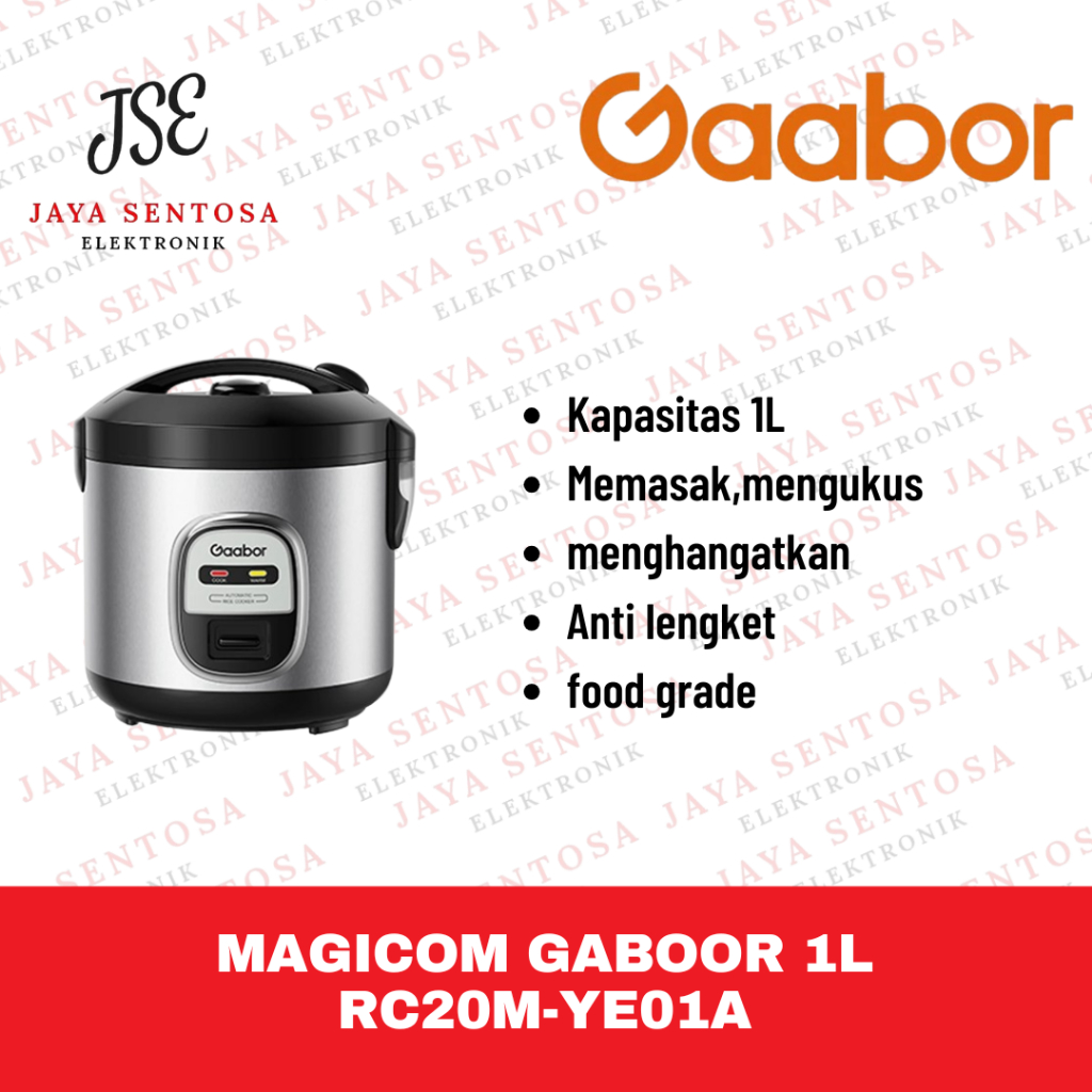 Magicom GABOOR RC20M-YE01A 1L – Rice Cooker Anti Lengket Hemat Listrik