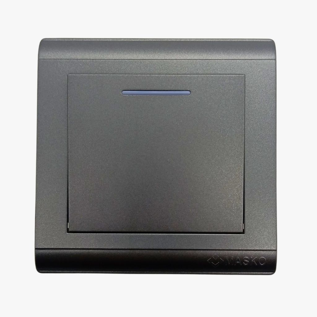 Saklar Lampu Dinding Listrik Rumah MASKO Krista Grey Minimalis