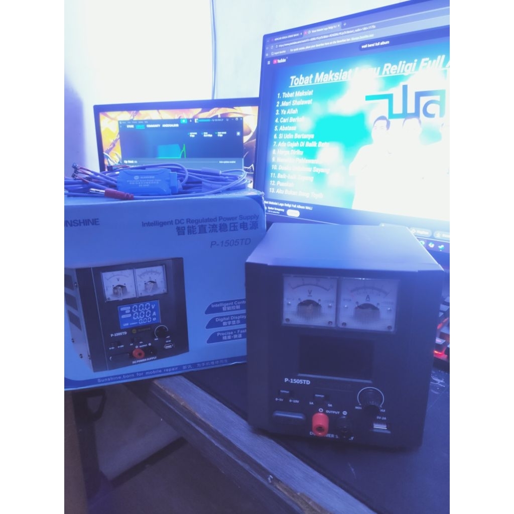 POWER SUPPLY 3A 5A SUNSHINE P-1503TD 1505TD & KABEL POWER SUPPLY SUNSHINE SUNSHINE SS - 905D