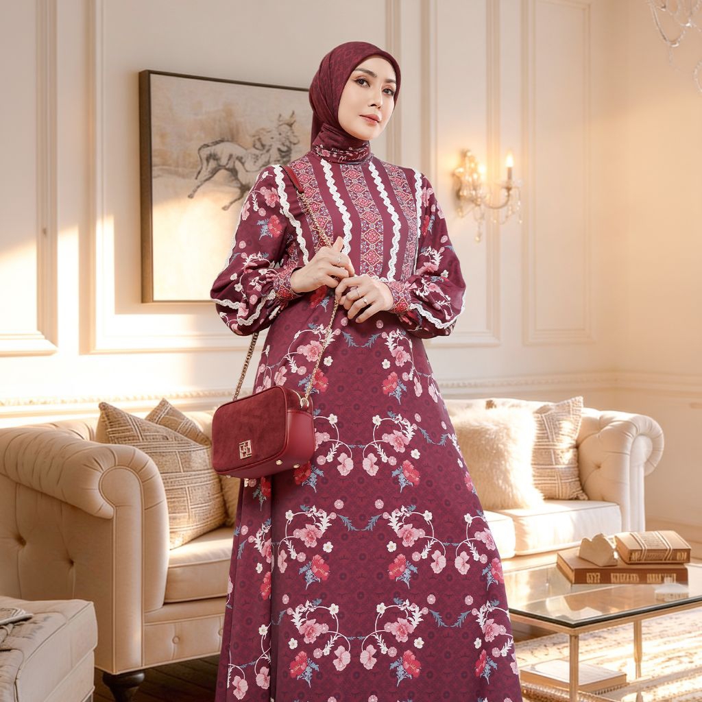 MANDJHA Elyse DRESS  By IVAN GUNAWAN - Busana Muslim DRESS Modest ORIGINAL