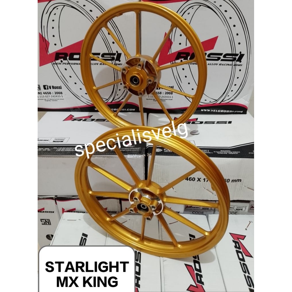 VELG PELAK V ROSSI STARLIGHT MX KING 150. VELG PELEK MXKING STARLIGHT V ROSSI