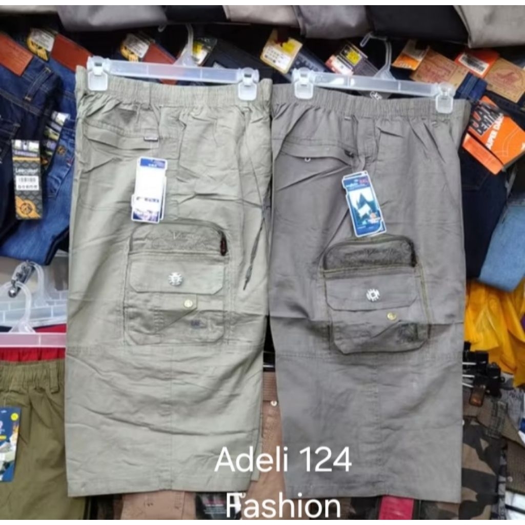 CELANA CARGO  COLOR PRIA LAKI-LAKI IMPORT BAWANGCHENG  JUMBO 7/8