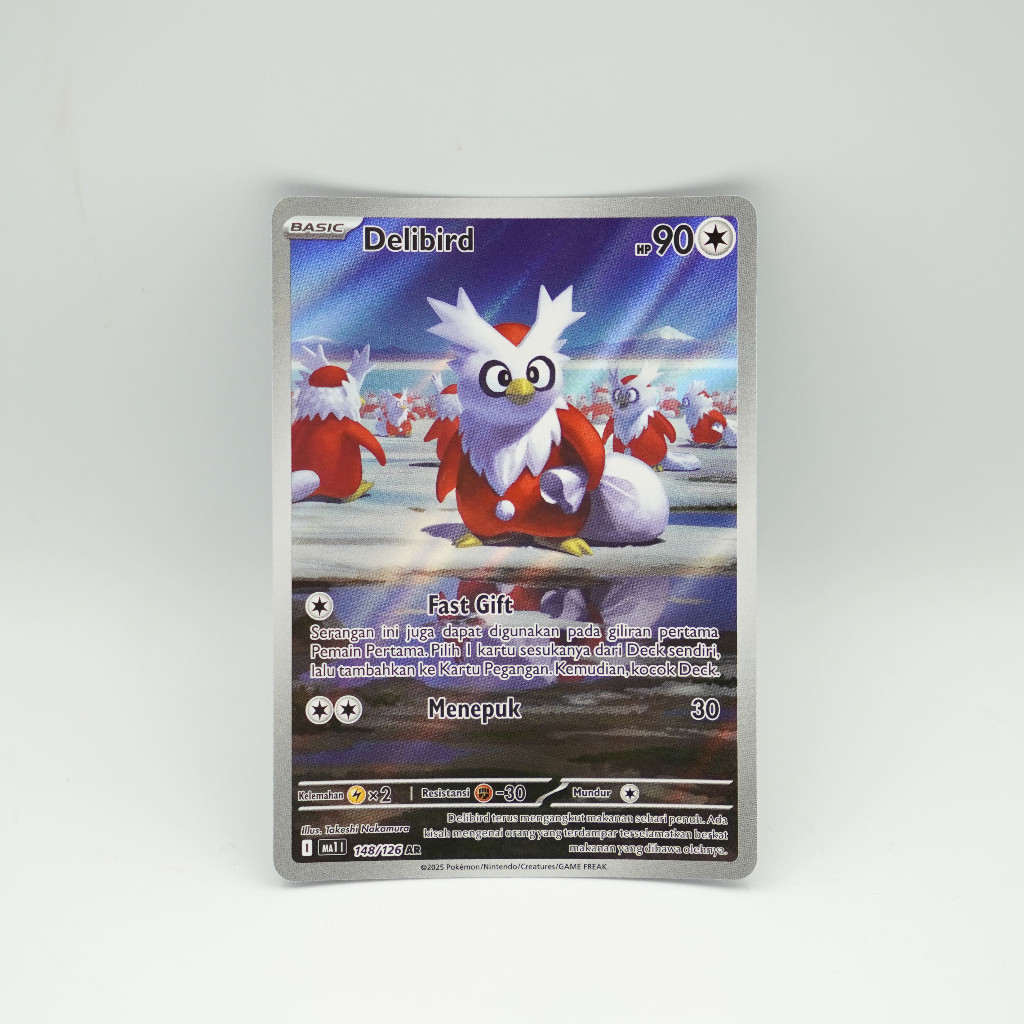 Kartu Pokemon TCG Delibird AR MA1 148/126 Evolusi Mega