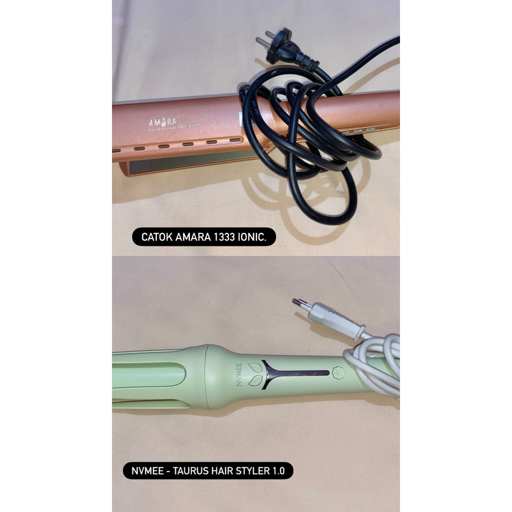 [PRELOVED TAKE ALL] NVMEE Taurus Hair Styler 1.0 & Amara 1333 Ionic Hair Straightener