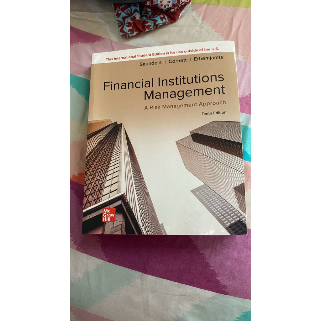 Buku Financial Institution Management (preloved/bekas)