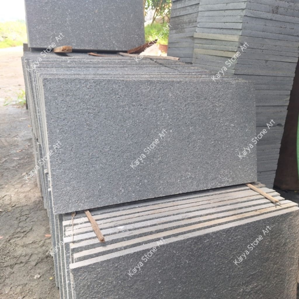 Batu Alam Andesit Bakar 30x60cm | Batu Andesit Abu Bakar | Andesit Flammed