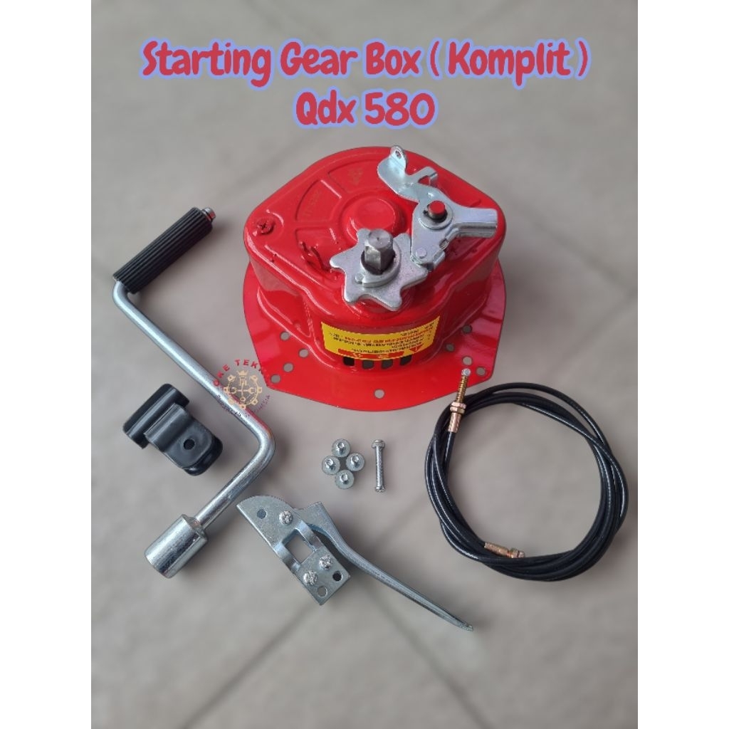 Starting Gear Box Otomatis QDX 580 | Starter Mesin Diesel / Solar 170F–195F Traktor Mini