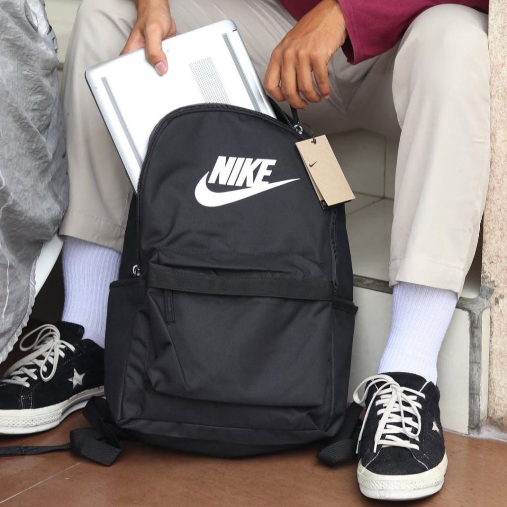 Tas Nike Heritage Backpack 25L / Tas Nike Logo Futura / Tas Nike Hitam, Green, Navy Unisex