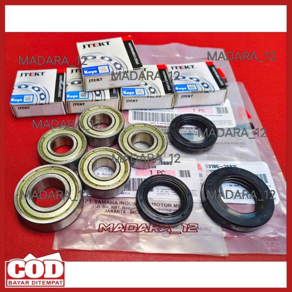 Bearing Dan Seal Roda Set Koyo Japan Yamaha Rx King Rxk Rxs Rxz Rx Special/Bering Laher Laker Lahar 