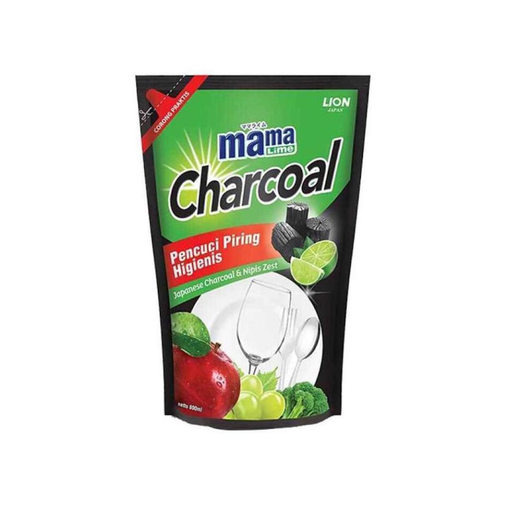 PROMO Mama Lime Charcoal Cairan Pencuci Piring Higienis Liquid Soap Rinse Japanese Nipis Zest Kemasa