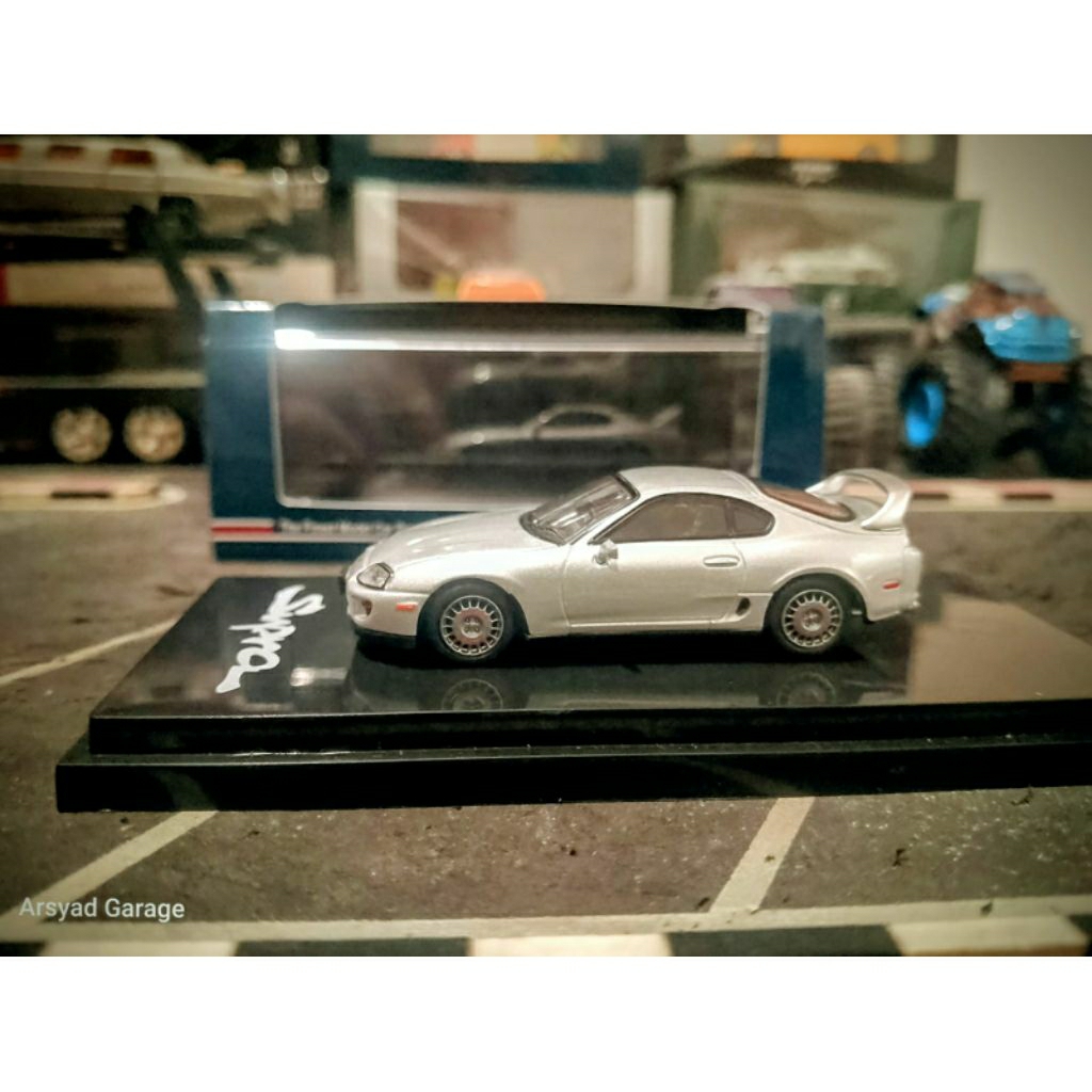 Diecast Hobby Japan Toyota Supra RZ A80 Silver Metallic Swap Velg