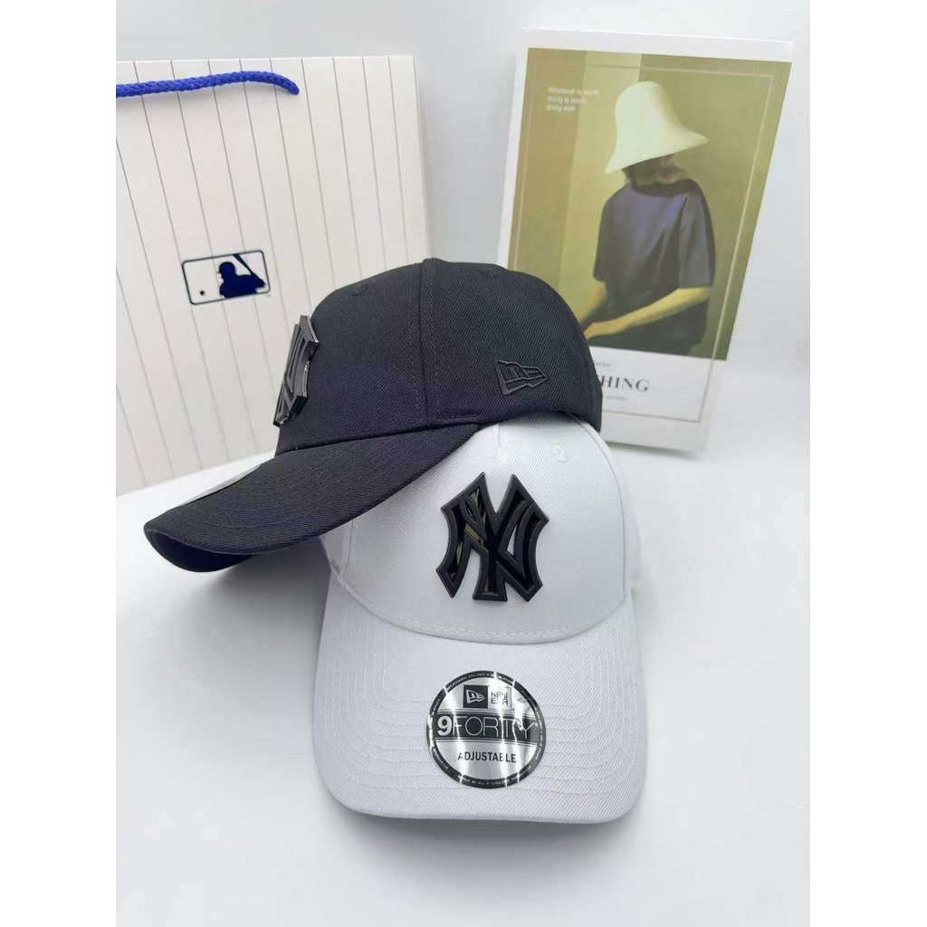 topi baseball UNISEX NY plat besi kaca Premium import