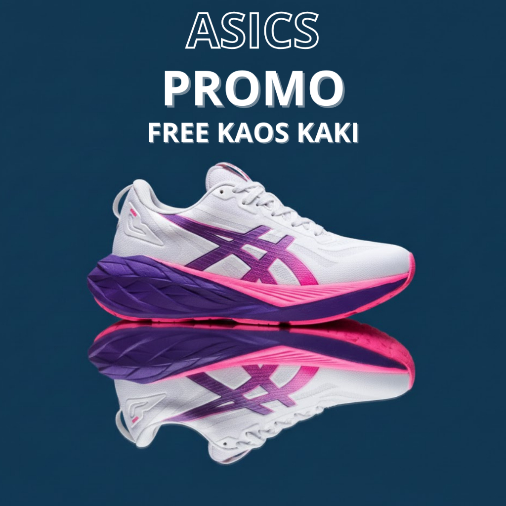 ASICS Sepatu Running Unisex Anti Selip Sol Empuk Jogging Voli Pria/Wanita