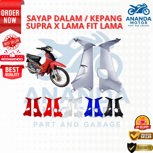SAYAP DALAM SUPRA X LAMA SUPRA FIT LAMA WARNA HITAM PUTIH MERAH BIRU SILVER GRADE ORIGINAL