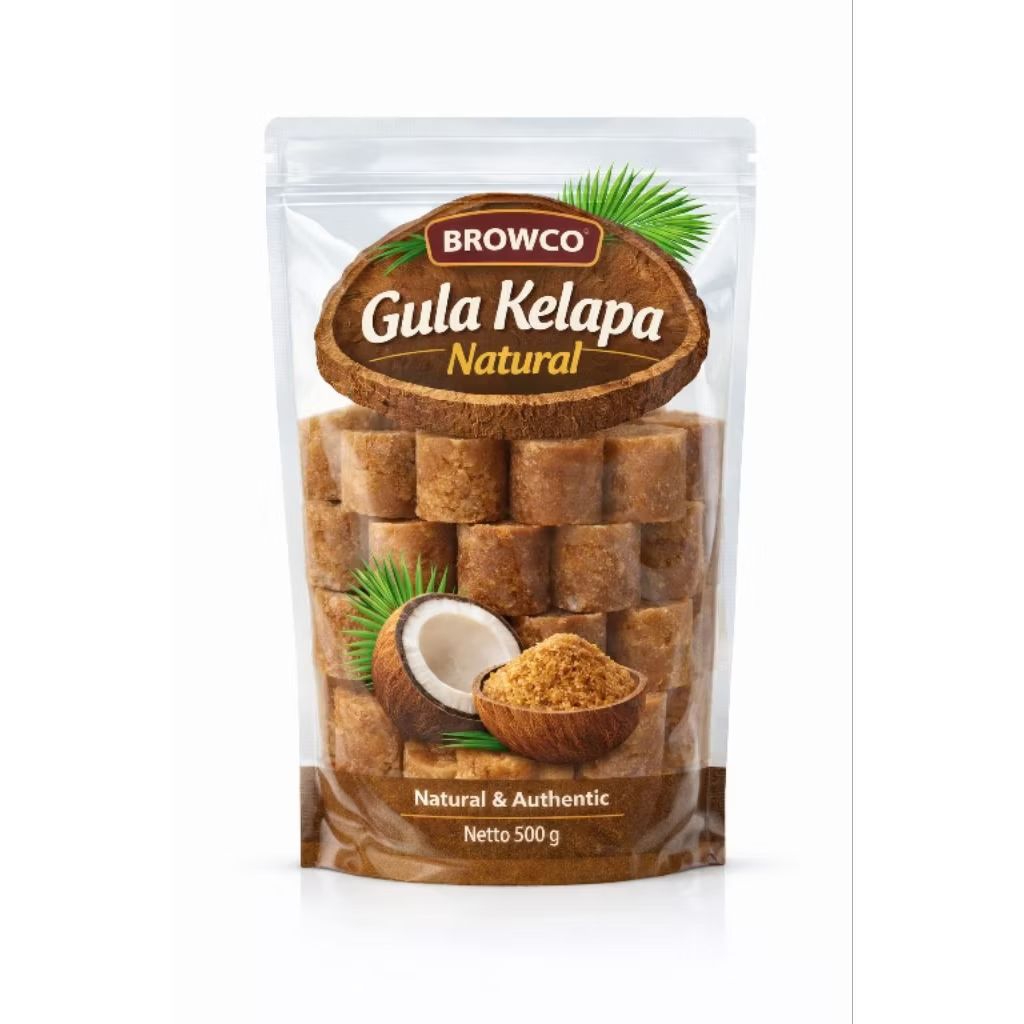 Browco Gula Merah - Gula Kelapa GULA MERAH ORGANIK | GULA KELAPA MURNI | 500 g