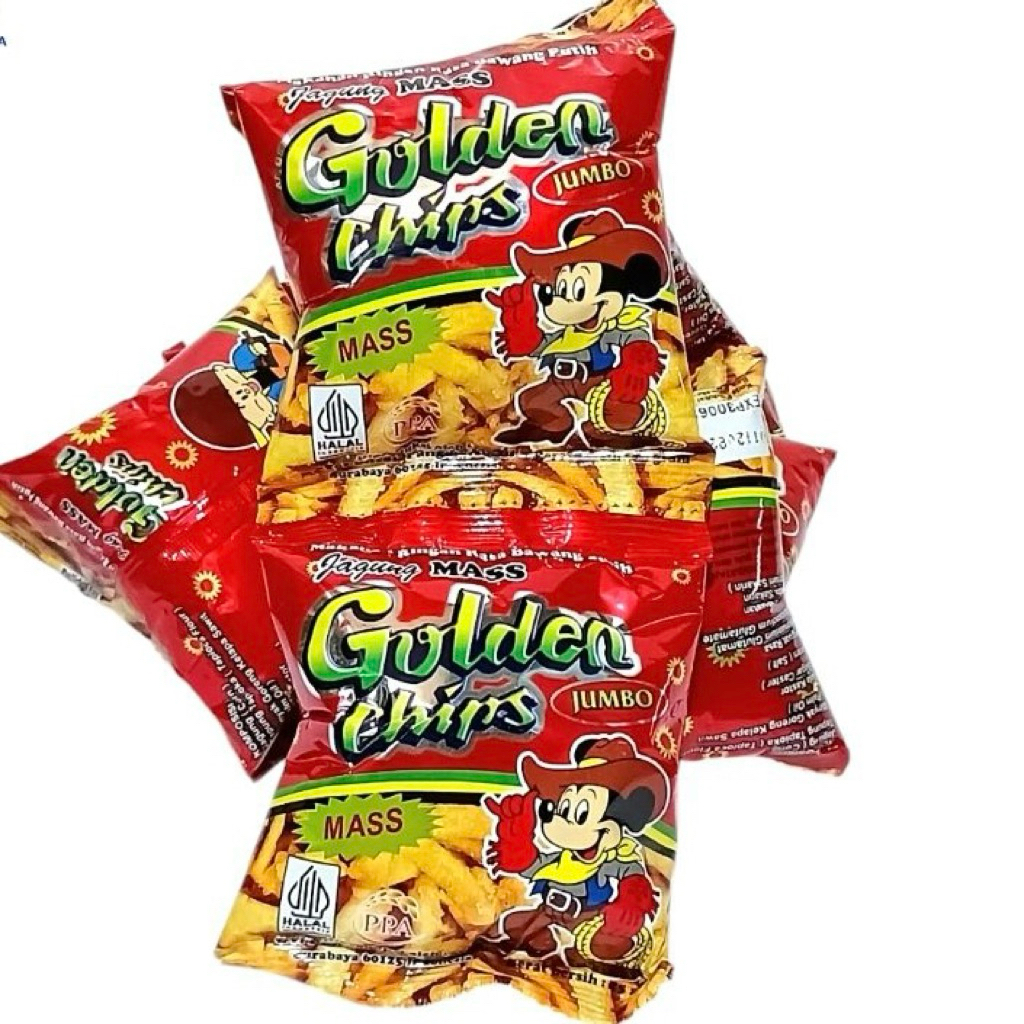 Golden Chips Jajanan Jadul (1 renceng isi 10)