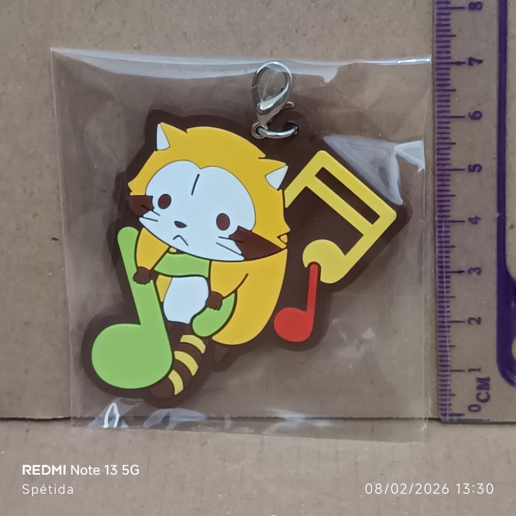 Rascal the Raccoon Cute Rubber Keychain