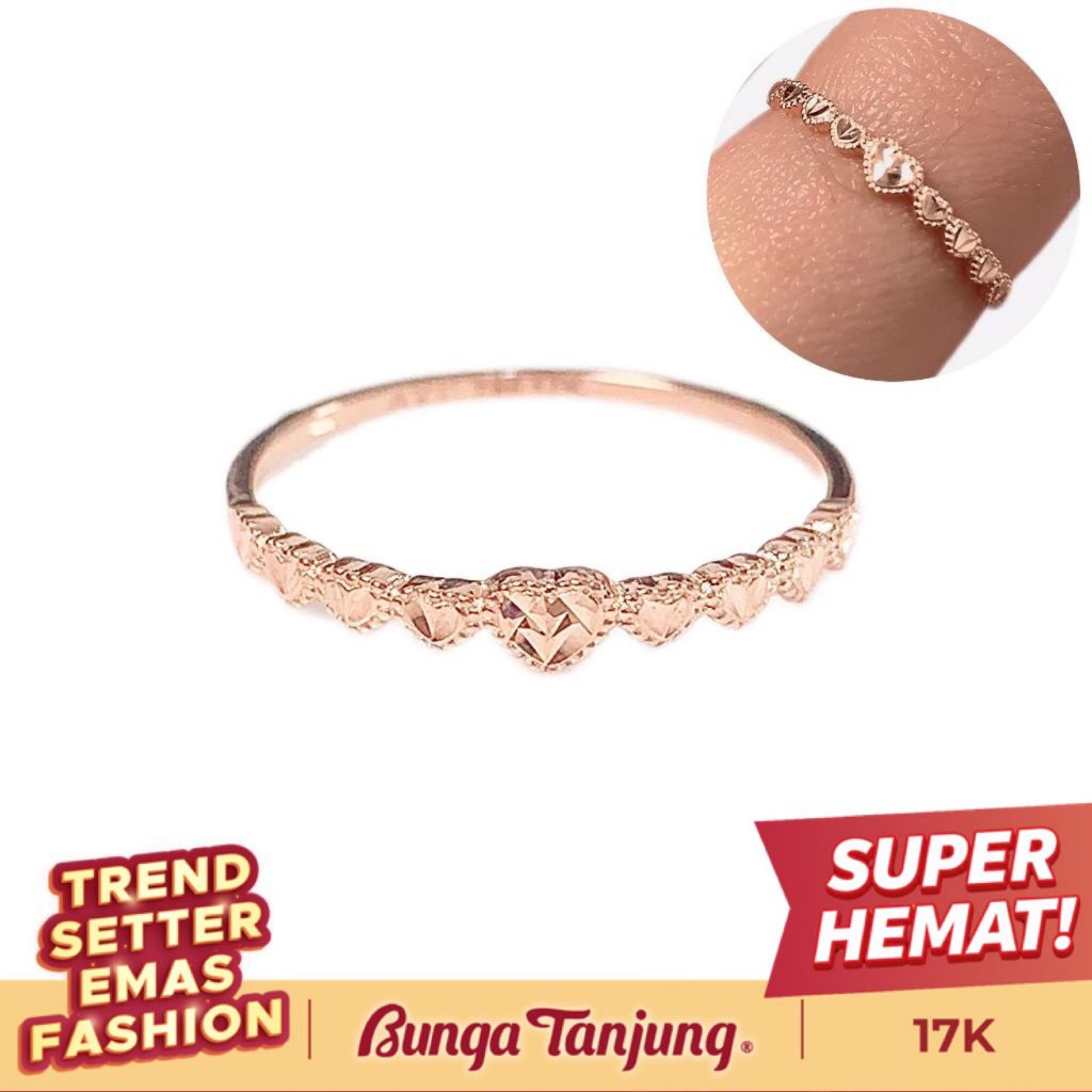 CINCIN DOROTHY - EMAS 17K - BUNGA TANJUNG