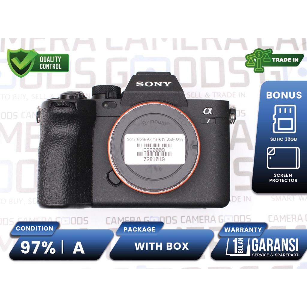 Kamera Sony A7 Mark IV Mirrorless Camera Full Frame Second Bekas Grade A / Alpha A7IV a74 - C260009