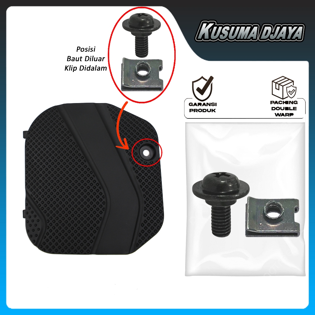 BAUD BAUT 5X12+KLIP TUTUP COVER AKI BEAT SCOOPY VARIO 110 - 125 - 150 FI ESP