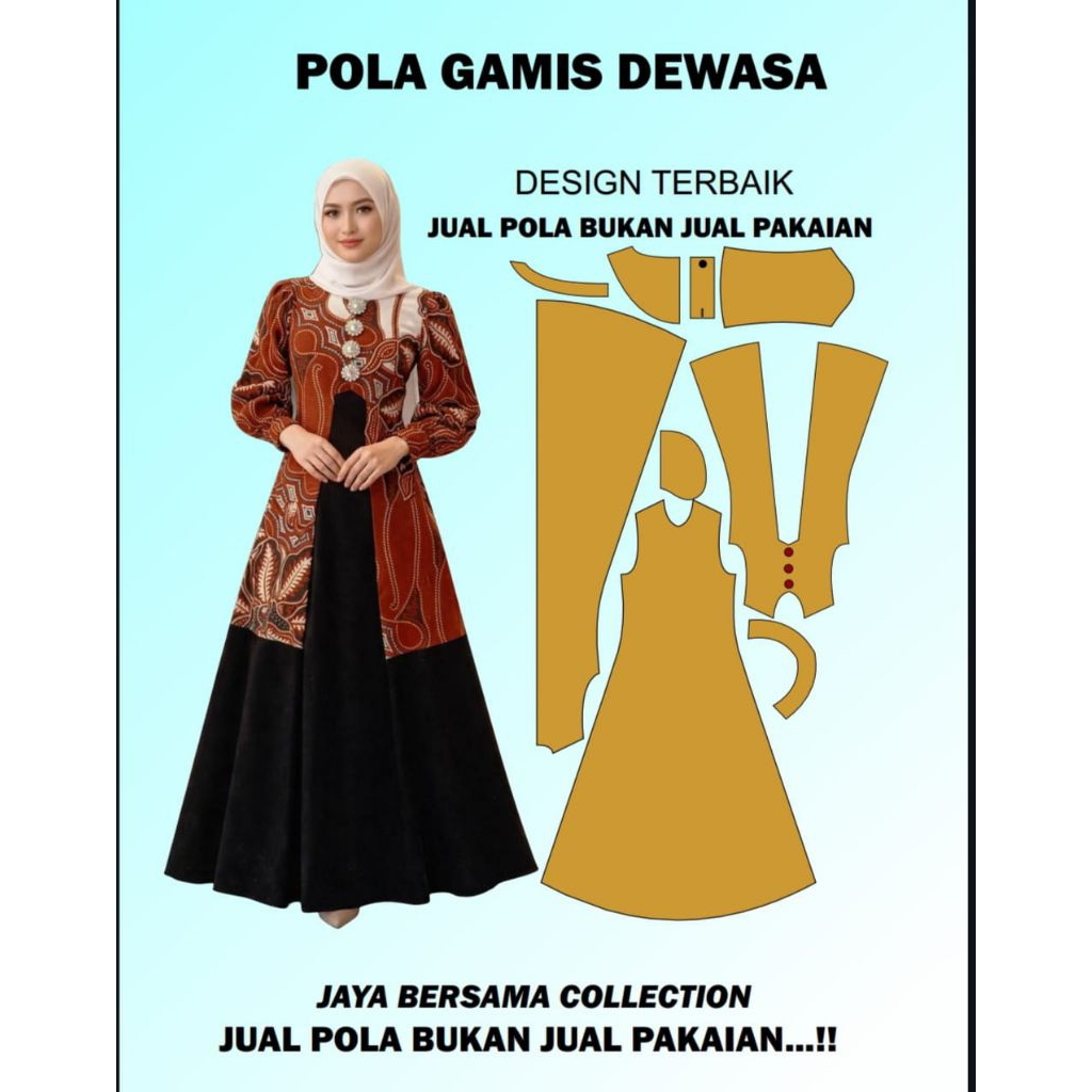 pola_gamis_dewasa