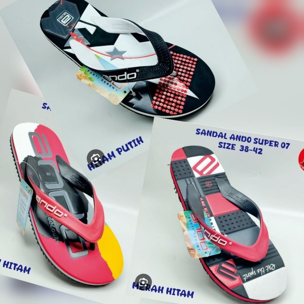 SANDAL  JEPIT ANDO JAMAIKA 02 / ANDO FANKA ANDO GOTHAM ANDO SANDAL ANDO MOTIF PRIA DEWASA / SANDAL J