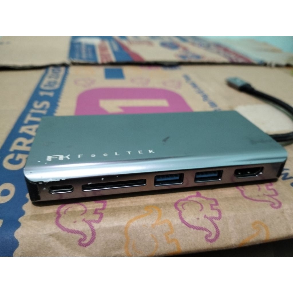Hub Portable USB-C FK Feeltek 8 in 1