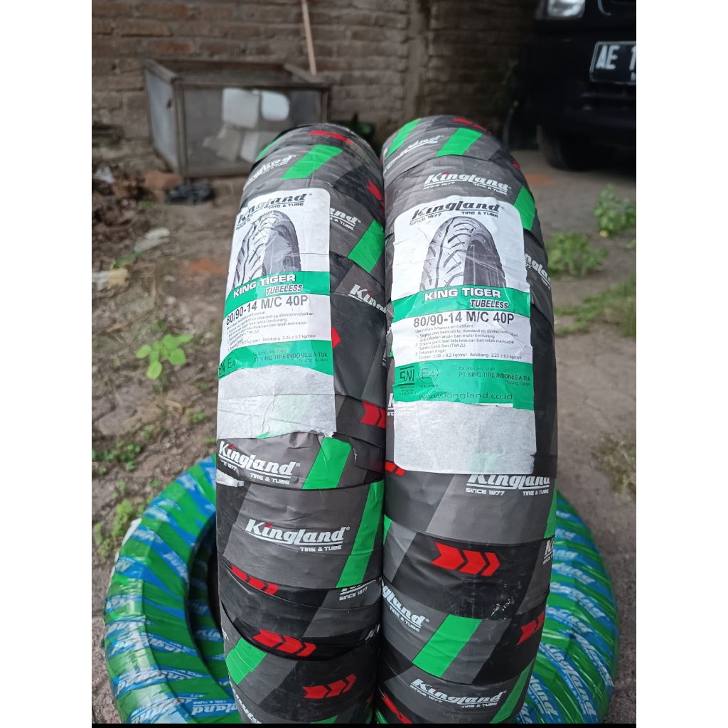 ban kingland tiger 80/90-14 tubeless
