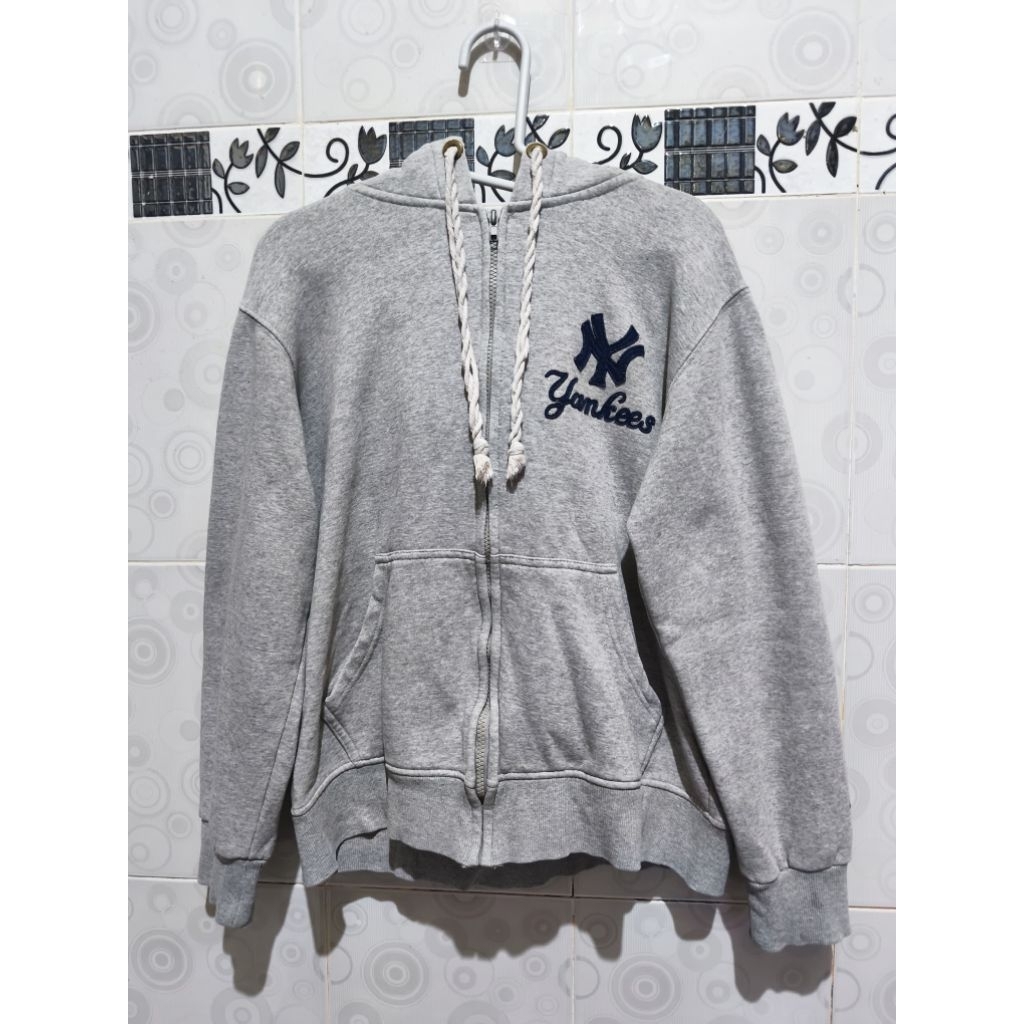 Zipper Hoodie Vintage Majestic NY Yankees