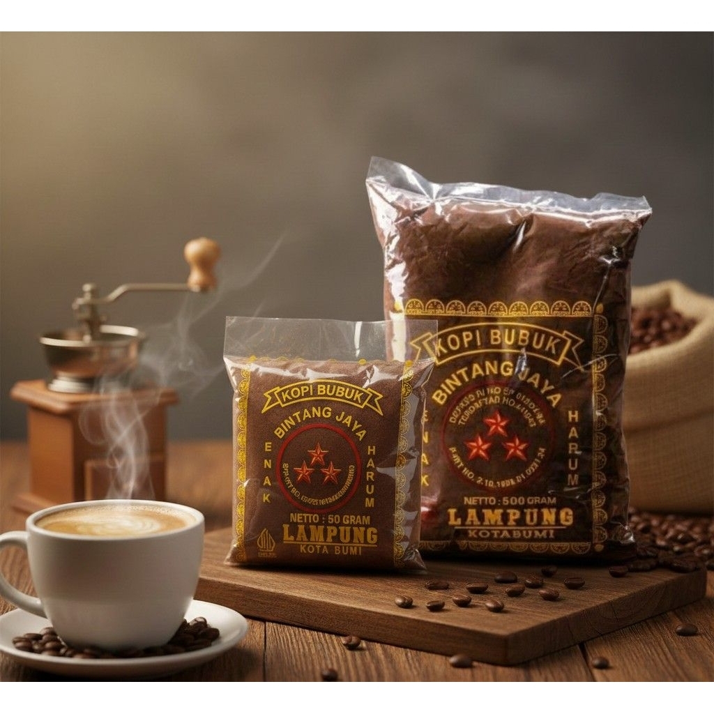 kopi bintang asli Lampung Utara Kotabumi