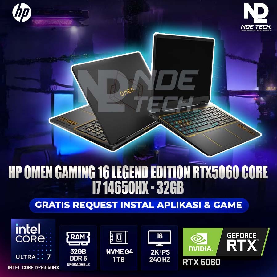 HP OMEN GAMING 16 LEGEND EDITION RTX5060 CORE I7 14650HX