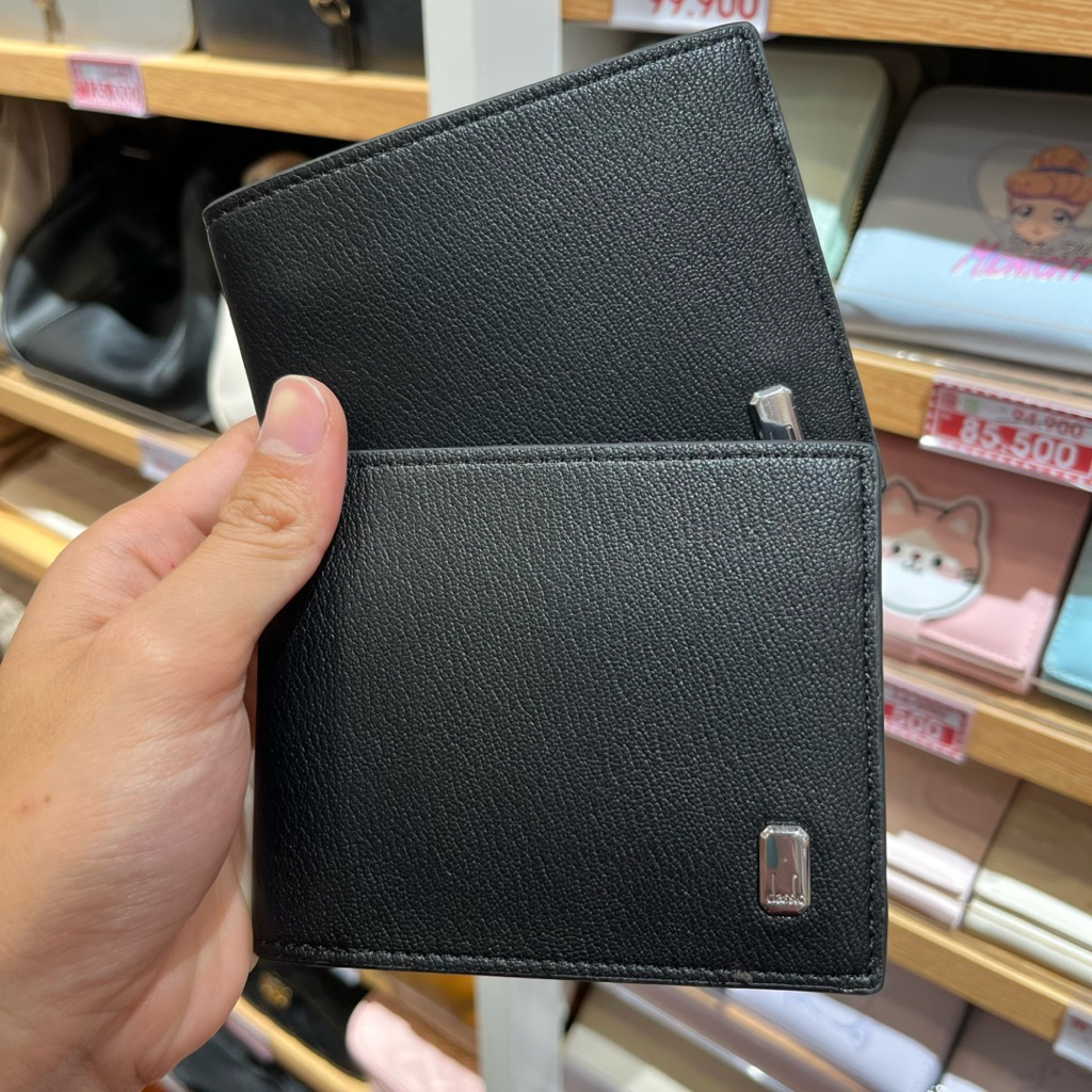 MINISO Men's Horizontal Bifold Wallet(Black)